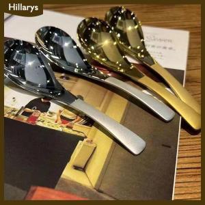 [Hillarys] Stainless Steel Soup Spoons Home Kitchen Ladle Capacity Mirror Polished Flatware For Coffee Tableware