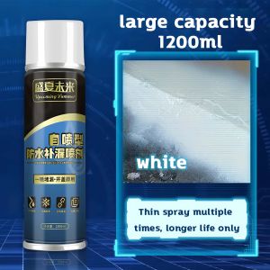 1200ML Sealant Spray Waterproof Transparent Waterproof Sealant Flexible Rubber Coating Spray Leak Sealant Spray Waterproof Spray Flexible Fubber Coating Spray Transparent Waterproof Sealan Transparent Water Proof Sealant Seal Spray Roof Sealant Waterproof