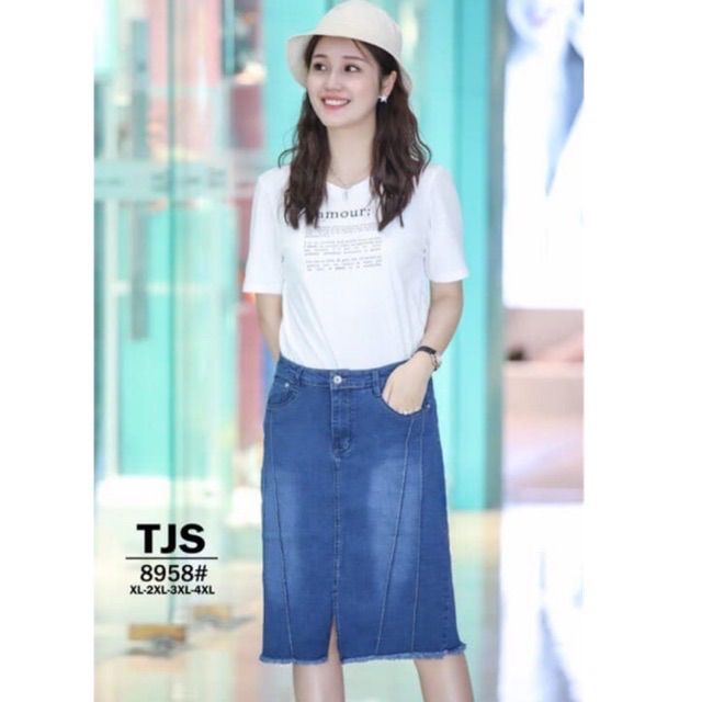 Denim skirt lazada best sale