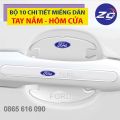 Bộ 10 miếng dán chống xước hõm cửa xe silicon cao cấp , miếng dán cửa xe, ốp lõm tay nắm in logo Ford Ranger,Focus,Everest,Ecosport,Fiesta,Transit,Explorer. 