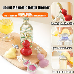 Home Portable Multifunctional Bottle Opener Practical Gourd Home Portable Multifunctional Cap Opener Magnetic Hoist Refrigerator Sticker Bottle Opener
