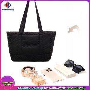 Vodool Large Capacity Quilted Handbag Versatile Commute Bag for Women Ladies Travel Work Shopping Daily