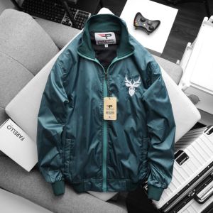 Áo Khoác Dù Nam 2 Lớp Logo Thêu Trước Sau Pigo Fashion Chất Gió FS Akd901 (Chọn Màu)