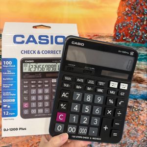 เครื่องคิดเลข หน้าจอ 12 หลัก รุ่น CASIO-DM-1200V-05h-Rat เครื่องคิดเลขตั้งโต๊ะ พกพา