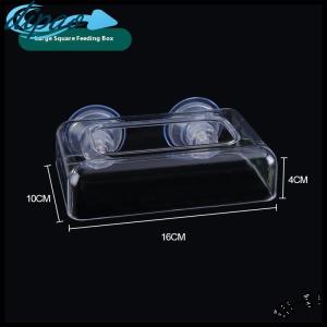 【dipao】 Aquarium Feeder With Strong Suction Cups Fish Tank Feeder Aquarium Feed Ring Fish Tank Station Floating Food Tray Feeder