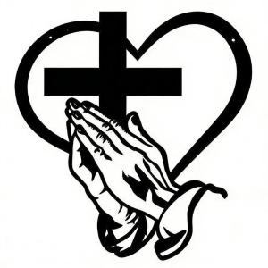 Sacred Cross Metal Wall Piece - Adds Spiritual Ambiance to Homes and Churches