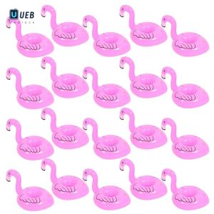 Ueblock✈20 Pcs Flamingos Cup Holder for Beverage Cans Cups Drink Pool Float for Pool Parties Flamingo Theme Parties