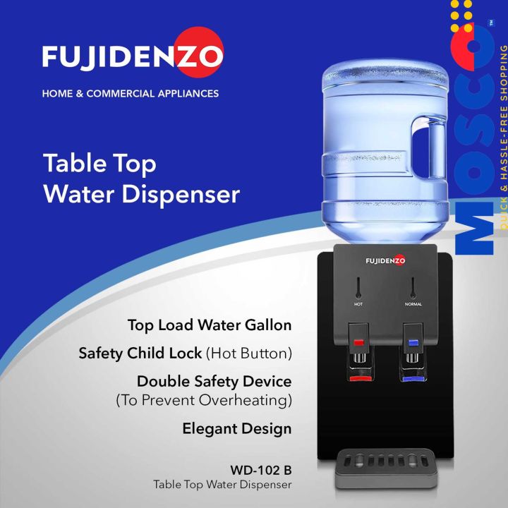 FUJIDENZO WD102B Table top Water Dispenser Lazada PH