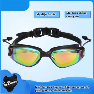Kính bơi cao cấp tráng gương chống UV và không hấp hơi nước