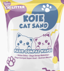 6 LITER / 12 LITER-PASIR KUCING GUMPAL WANGI KOIE CAT LITER sudah diolah-