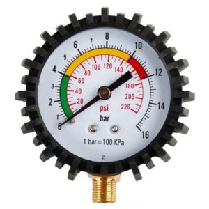 RGFV 0-250PSI Digital Tire Pressure Gauge Precision Portable Air Pressure Gauge Check Tool 4 Tire Pressure Units LCD Manometer Pressure Gauge Car
