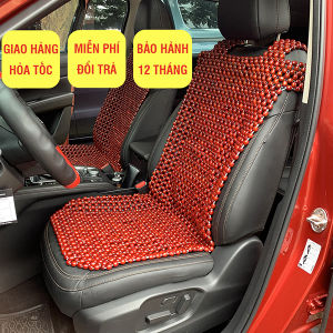 Lót ghế ô tô hạt gỗ Nhãn đệm ghế ô tô siêu thoáng mát đệm ghế massage ngăn ra mồ hôi hiệu quả