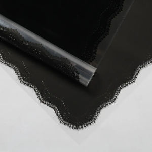 Lace Frame Flower Wrapping Cellophane Paper Waterproof Kertas Buket Motif Renda Florist KB6170