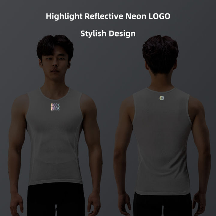 ROCKBROS%20Cycling%20Jersey%20Breathable%20Quick%20Drying%20Male%20Sleeveless%20Vest%20Sweat%20Apsorption%20Reflective%20Outdoor%20Sports%20Bike%20Base%20Layer%20-%20Image%202
