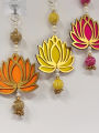 Decorative Lotus Wall Hanging for Home Décor | Ideal for Pooja Room, Door & Entrance Decoration | Perfect Diwali, Festival & Return Gift (Pack of 1 | Size - 9 inches). 