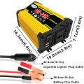 4000W อินเวอร์เตอร์ คลื่นไซน์บริสุทธิ์ inverter pure sine wave อินเวอร์เตอร์เพียวซายเวฟ อินเวอร์เตอร์แปลงไฟ 12V To 220V. 
