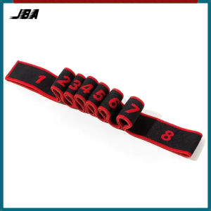 JBA สายยางยืดโยคะ 8 ส่วน มีป้ายดิจิตอล ความยาว 94 ซม เต็มไปด้วยความยืดหยุ่น แข็งแรงและทนทาน ยิมนาสติกหญิงยืดสาย