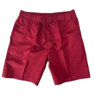 Cotton Twill Elastic waist Drawstring Beach shorts Plain Loose Sports Shorts 6 Color