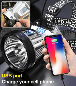 Headworn Flashlight XPG Portable Outdoor Adventures headlamp lampu suluh kepala torch light super bright