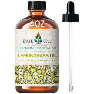 EVOKE OCCU Lemongrass Essential Oil 118ML/4 Fl.Oz. Pure Natural Essential Oil for Diffuser Candle Soap Making Skin Hair Massage2026
