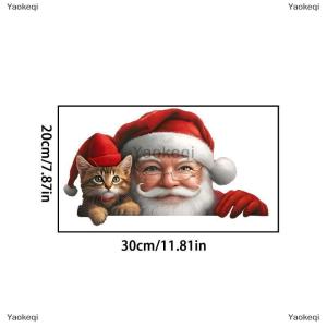 [COD] Yaokeqi Simulated Santa Claus Double-sided Visual Pattern Window Sticker Suitable For Christmas Party Window Decoration