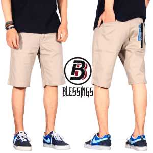 BS Celana Pendek Chino Celana Pria Pendek Chino Celana Chino Pria Pendek Warna Cream Celana Pria