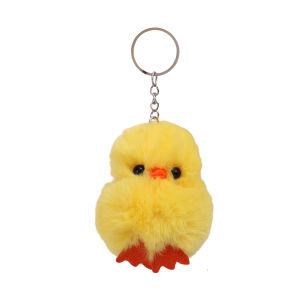 【♡Lovely girls house♡】Little Yellow Duck Keychain Cartoon Plush Bag Pendant Key Holder