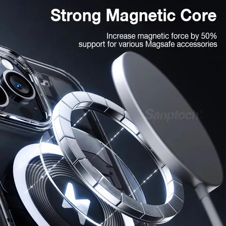 %5BUltra%20Slim%5DSanptoch%20Magsafe%20Crystal%20Clear%20Phone%20Case%2013%20/%2012%20Pro%20Max%20Non-yellowing%20Transparent%20PC%20Cover%20For%20iPhone%2016%2015%2014%20Plus%20Thin%20&%20Light%20Protection%20Casing%20-%20Image%202