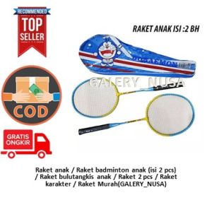 Raket anak / Raket badminton anak (isi 2 pcs) / Raket bulutangkis anak / Raket 2 pcs / Raket karakter / Raket Murah