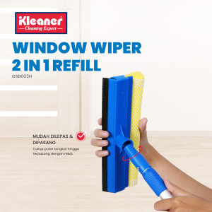 Kleaner Refill Alat Pembersih Kaca 2 in 1 / Window Wiper Teleskopik GSB003-H