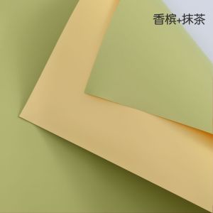 [ 5 LEMBAR ] FLOWER WRAPPING CELLOPHANE PAPER BI COLOR DUA WARNA KERTAS BUKET BUNGA