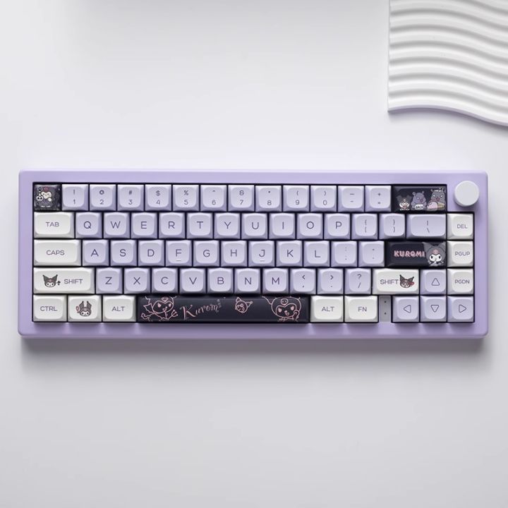 【Keycap Only】Kuromi Keycaps 146 Keys XDA Profile PBT Sublimation With 2U 1.75U Shift For Cherry