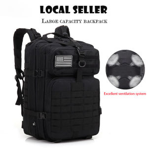 (SG Dliver)Waterproof Outdoor Sports 50L Capacity Men Military Army Tactical Backpack Large Capacity Climbing Camping Hunting 3D Rucksack Bags