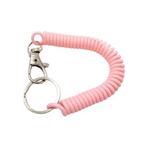 Plastic Coil Spring Keychain with Stretchable Designs Portable Coil Key Accessories for Easy Carrying and Key Safety