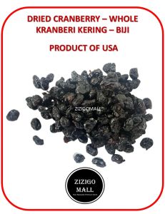 Zizigomall Whole Dried Cranberry WHOLE USA Premium Grade Whole Dried Cranberries Kranberi Kering Sebiji 1Kg