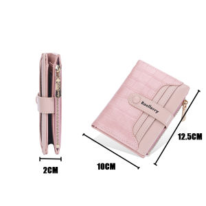 QIYUE Fashion Vertical Ladies Wallet for Women Zipper Card Holder Coin Purse Multi-card