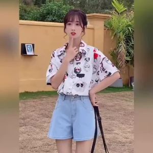 2023 HOT Plus Size Women's Summer Suit: Western Style & Thin Denim Shorts