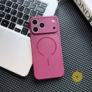 For iPhone 17 Pro Max Case Magnetic TPU Carbon Fiber Pattern Phone Case For iPhone 18 Pro Max Plus 17 16 15 14 13 12 Cover Aesthetic Korean Cute