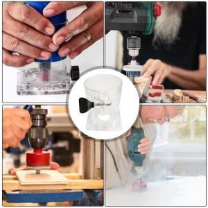 Plastic Transparent Router Base for Precise Woodworking Trimming Crafting Carving and DIYer Projects Better Observation