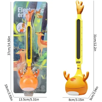 【BlissBoutique】 Otamatone Electronic Musical Instrument Portable Synthesizer Electric Tadpole Kawaii Erhu Funny Toys For Children Christmas gift