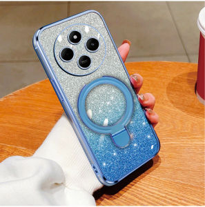 Casing Magsafe Xiaomi Redmi 14C 15C 13C A4 Luxury Gliter Premium TPU Ring Magnetic Soft Case