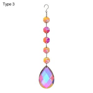 NEXTYOO TỰ LÀM Rèm Đồ Trang Trí Nguồn Cung Cấp bên Cầu Vồng Suncatcher Hạt pha lê Dây Chuyền Cương Lăng Kính Bóng Đèn chùm Treo Chuỗi