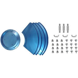 Heavy Duty Heat Resistant Heater Reflector Cover Aluminum 5 Panel Heat Distribution for Commercial Outdoor Use