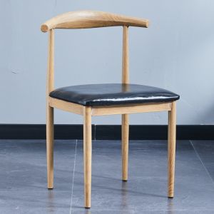 เก้าอี้ เหล็กเคลือบลายไม้ เก้าอี้นั่ง เก้าอี้กินข้าว เก้าอี้นั่งพิง เก้าอี้คาเฟ่ เก้าอี้นั่งเล่น เบาะหนัง เก้าอี้โมเดิร์น