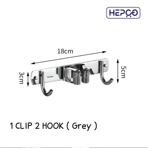 Broom And Mop Holder Wall Mounted 304 Thicken Stainless Steel Heavy Broom Organizer Wall Mount