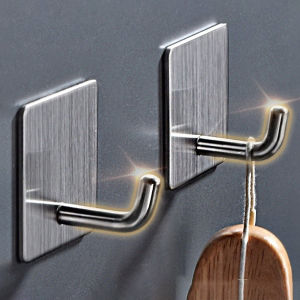 Móc INOX Treo Đồ Đa Năng Treo Đồ Dùng Cá Nhân Treo Chìa Khóa Móc Dán Tường Siêu Dính.