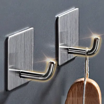 Móc INOX Treo Tường Chịu Lực Thép Không Gỉ Móc Dán Tường Siêu Dính Để Treo Đồ Dùng Đa Năng
