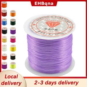 [COD]  HOT SALE Ship within 24 hours 50M Strong Stretch Elastic Cord Wire rope Bracelet Necklace String Bead 0.5mm
