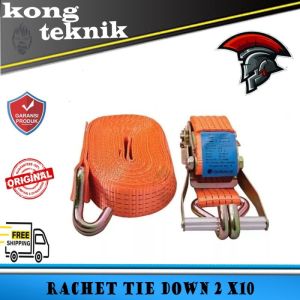 PROMO Rachet Tie Down 2 Ton X 10 Meter Tali Ikat Barang Mobil Truk - 10M
