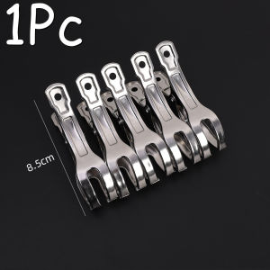 【On Sale】Large Clothes Pins Stainless Steel Sealing Clip Windproof Clothing Drying Hanger for Coat Pants Laundry Washing Metal File Clip
